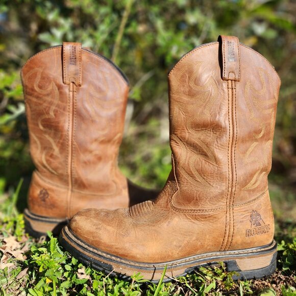 Rocky Original Ride Branson Roper Waterproof Boots M10-✨BRAND NEW/NEVER WORN✨ - Picture 1 of 7
